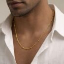 Men’s & Women’s Gold Tone Curb Necklace – Durable Everyday Chain