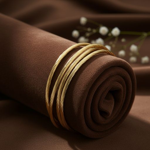 Gold Thin Bangle Set for Women – Multi Layer Minimal Stackable Bangles | Elegant Daily Wear Jewelry - Image 4