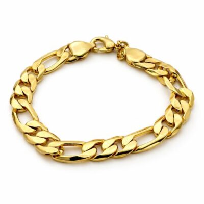 Gold Cuban Link Bracelet for Men & Women | Chunky Gold Plated Chain Bracelet | Premium Statement Jewelry