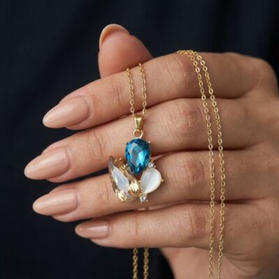 Step into a world of timeless glamour with this breathtakingly artistic jewelry set. Featuring a masterclass in light-play and color theory, this piece offers a sophisticated "jeweled bloom" silhouette that serves as a radiant expression of modern luxury.