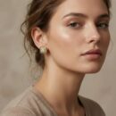 Embrace the peak of vintage-inspired luxury with these impeccably crafted gold-toned stud earrings. Featuring a masterclass in texture and brilliant light-play, this pair offers a sophisticated "halo" silhouette that serves as the ultimate statement of timeless elegance.