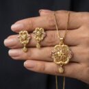 Embrace the richness of heritage-inspired luxury with this masterfully crafted jewelry set. Featuring a masterclass in traditional filigree work and organic symmetry, this piece offers a sophisticated "mandala-bloom" silhouette that serves as a radiant expression of timeless grace.